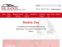 Tablet Screenshot of mr-radon.ca